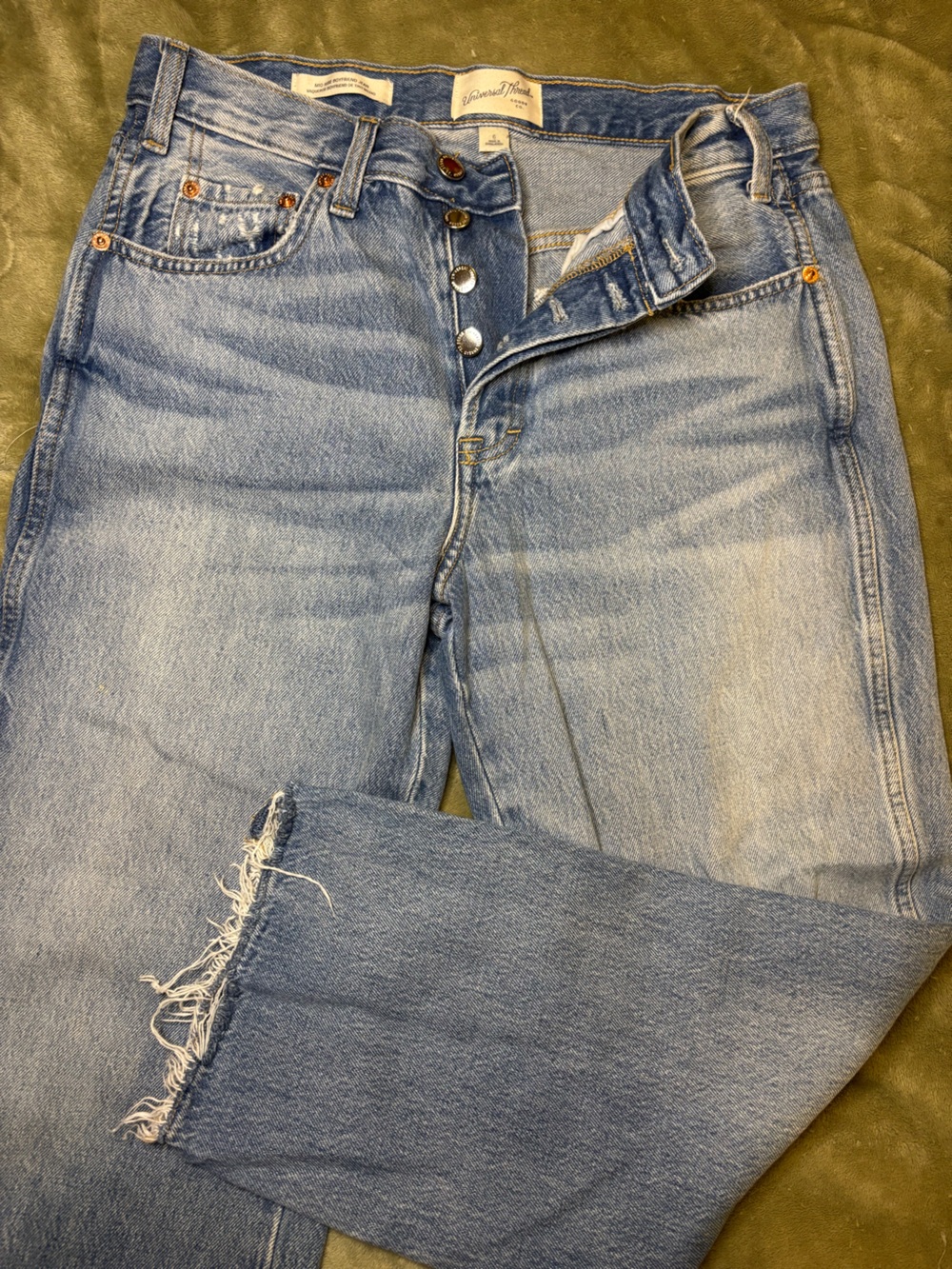 Universal Thread Light Blue Mid-Rise Boyfriend Jean